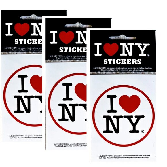 I Love NY Bumper Sticker Heart New York I heart New York - Picture 2 of 4